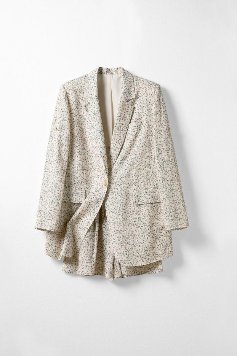 Blazers | Vintage Floral Silhouette Blazer – Womens Blazers Blazers