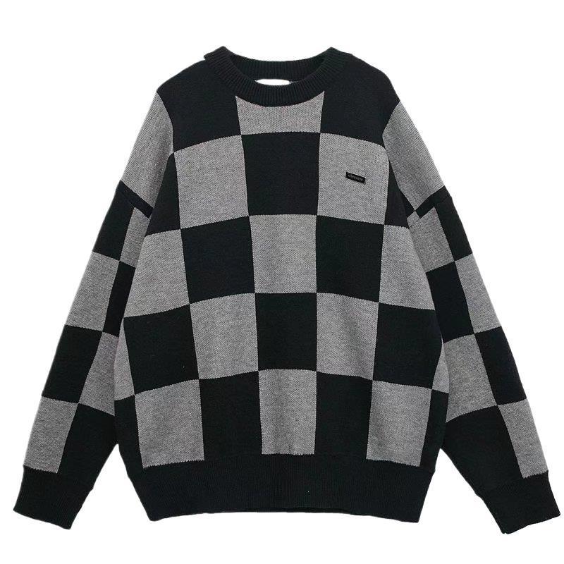 Knitwear | Checkerboard Cashmere Pullover – Womens Clothing Knitwear