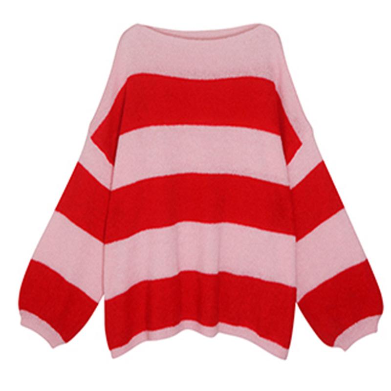 Knitwear | Strawberry Stripe Sweater – Womens Clothing Knitwear