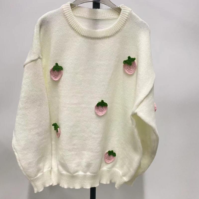 Knitwear | Strawberry Sweater – Womens Clothing Knitwear