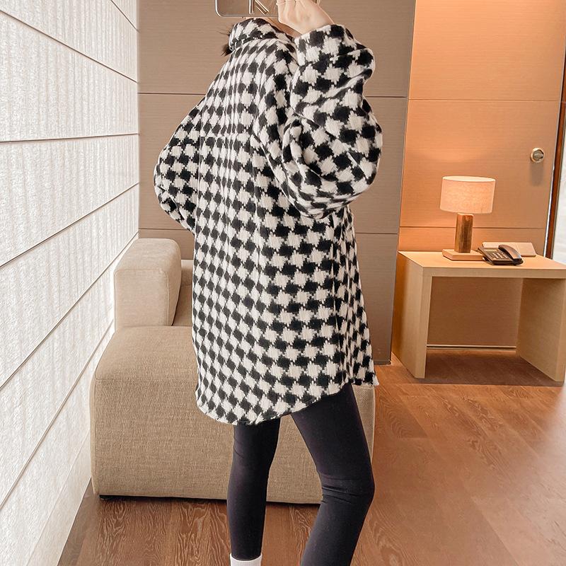 Outerwear | Baby Bunny’ Checkered Tweed Shacket – Womens Clothing Outerwear