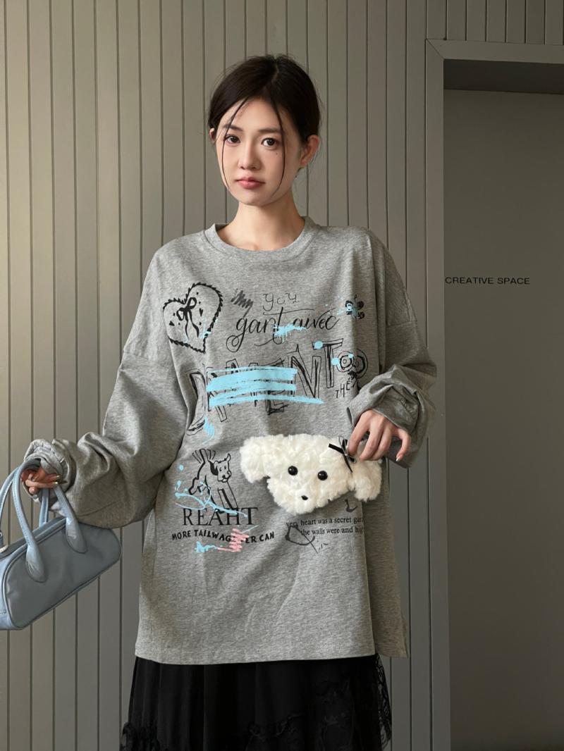 Sweatshirts | Doodle Playful Sweatshirt – Womens Clothing Sweatshirts