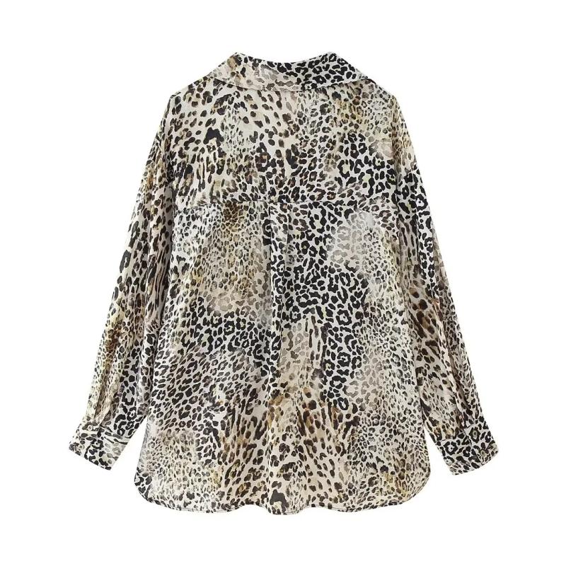 T-shirts & Shirts | Leopard Silk Blouse – Womens Clothing T-shirts & Shirts