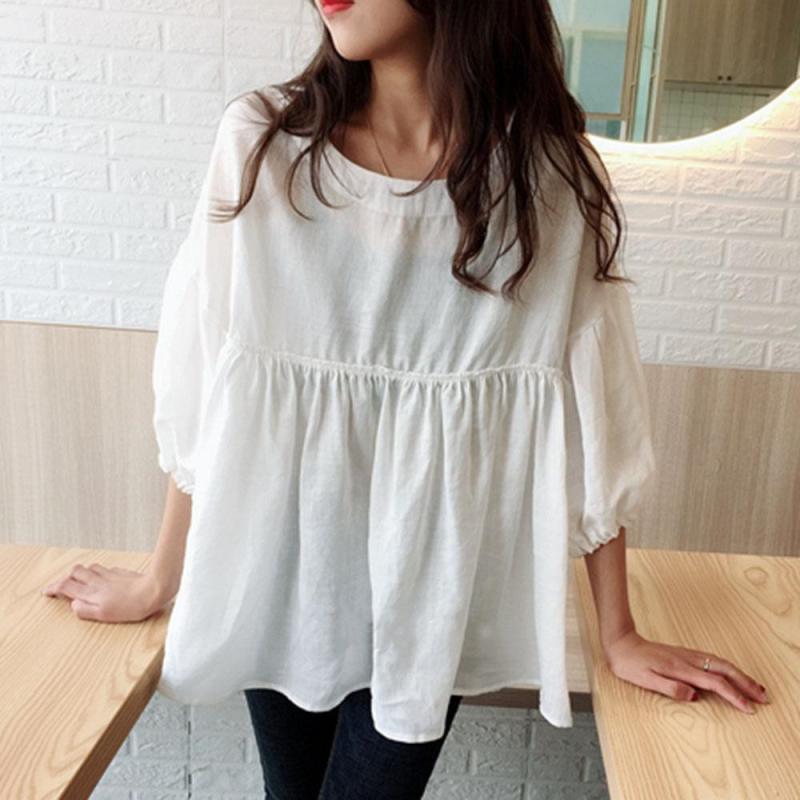 T-shirts & Shirts | Linen Prairie Blouse – Womens Clothing T-shirts & Shirts