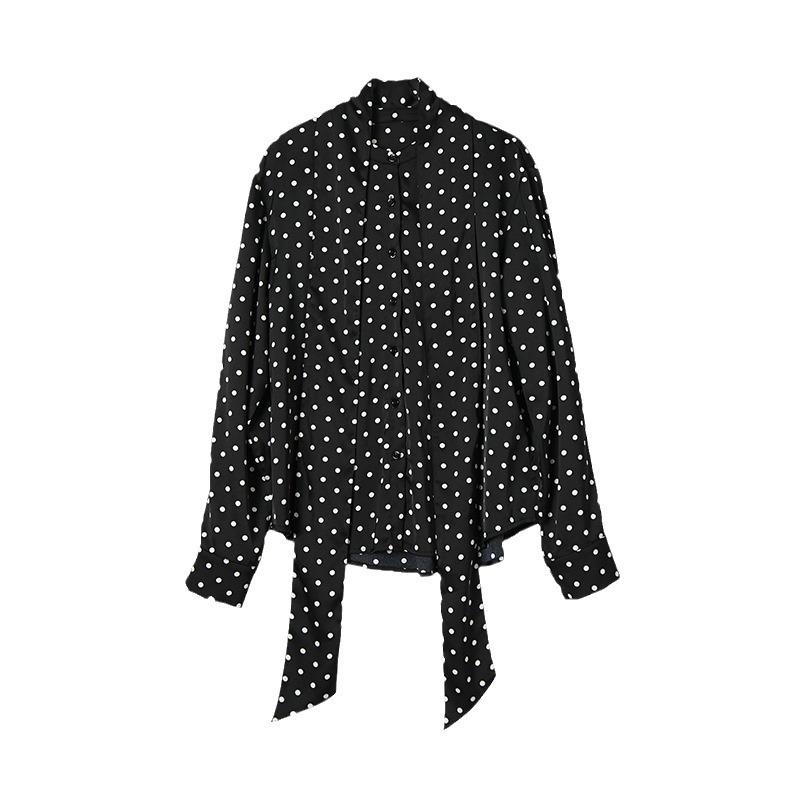 T-shirts & Shirts | Polka Dot Mod Blouse – Womens Clothing T-shirts & Shirts