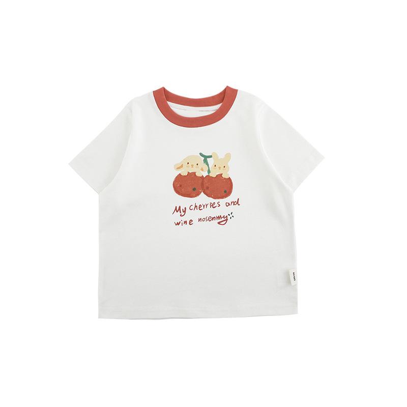 Tops | Cherry Hand-Embroidered Tee – Womens Clothing Tops