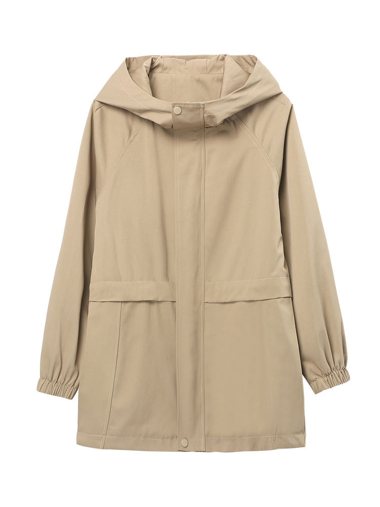 Tops | Hooded Windproof Trench Coat – Womens Clothing Tops