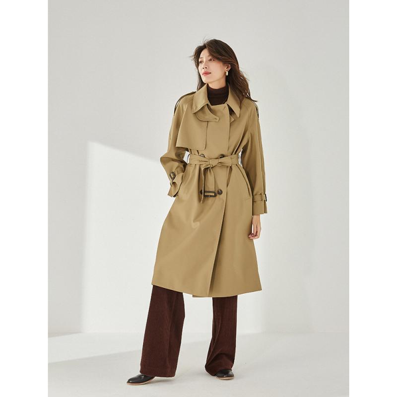 Outerwear | Logo Wrap Trench Coat – Womens Clothing Outerwear